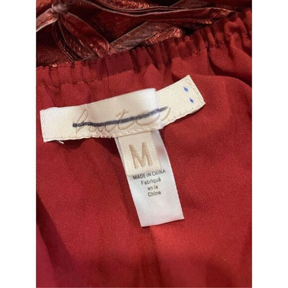 Hutch Metallic Tiered Maxi Dress Size S - Picture 9 of 10